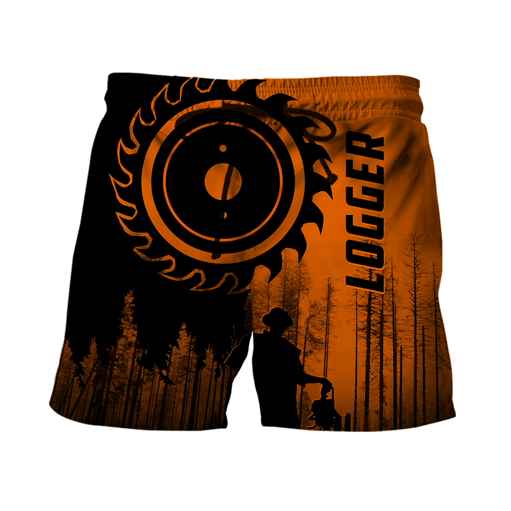 Logger Circle Saw Blade Man Orange Unisex Shirts TR0910203