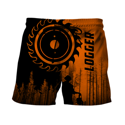 Logger Circle Saw Blade Man Orange Unisex Shirts TR0910203