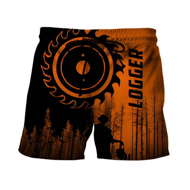 Logger Circle Saw Blade Man Orange Unisex Shirts TR0910203