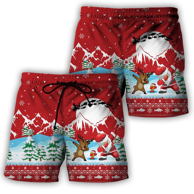 HC Christmas Santa Fishing YOLO - Red TR131101 - Amaze Style™-Apparel