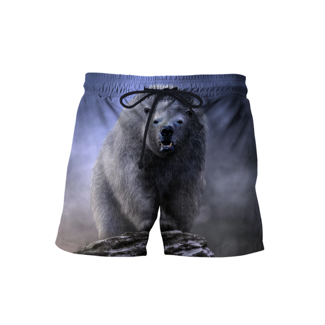 Love Polar Bear 3D all over printed shirts for men and women AZ111202 PL-Apparel-PL8386-Shorts-S-Vibe Cosy™