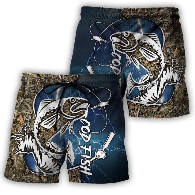 Cod fishing Sport Camo Tattoos 3d all over shirt for men and women TR120302 - Amaze Style™-Apparel