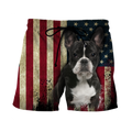 French Bulldog American Flag 3D All Over Print Hoodie