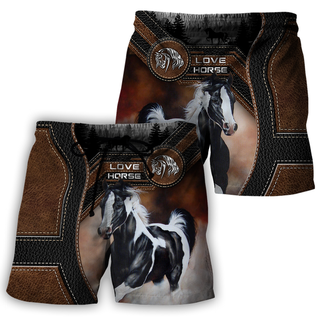 American Paint Horse3D All Over Printed Shirts-Apparel-TA-Shorts-S-Vibe Cosy™