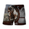 Love Beautiful Horse 3D All Over Printed Shirts For Men And Women TR2505203S-Apparel-MP-Shorts-S-Vibe Cosy™