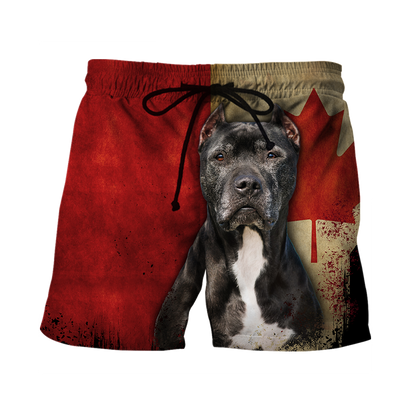 Pit Bull Canada Flag 3D All Over Print Hoodie TR2509201