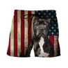 Pit Bull Terrier American Flag 3D All Over Print Hoodie