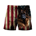 German Shepherd American Flag 3D All Over Print Hoodie