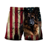 German Shepherd American Flag 3D All Over Print Hoodie