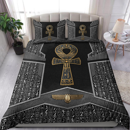 Ankh key of life ancient Egyptian Bedding set