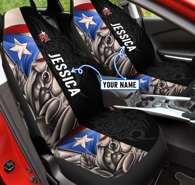 Customize Name Common Coquí Puerto Rico Car Seat Cover MH23022104