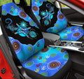 Aboriginal Naidoc Week 2021 Blue Turtle Lizard car seat covers