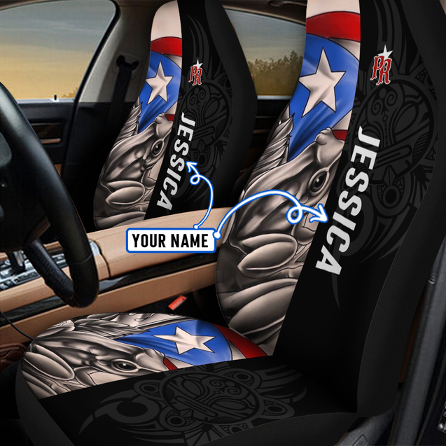 Customize Name Common Coquí Puerto Rico Car Seat Cover MH23022104