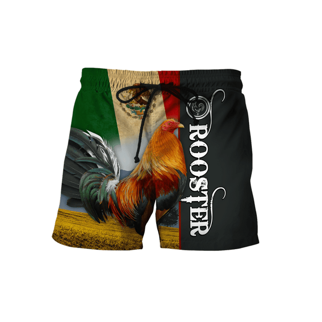 Rooster Mexico 3D All Over Printed Hoodie