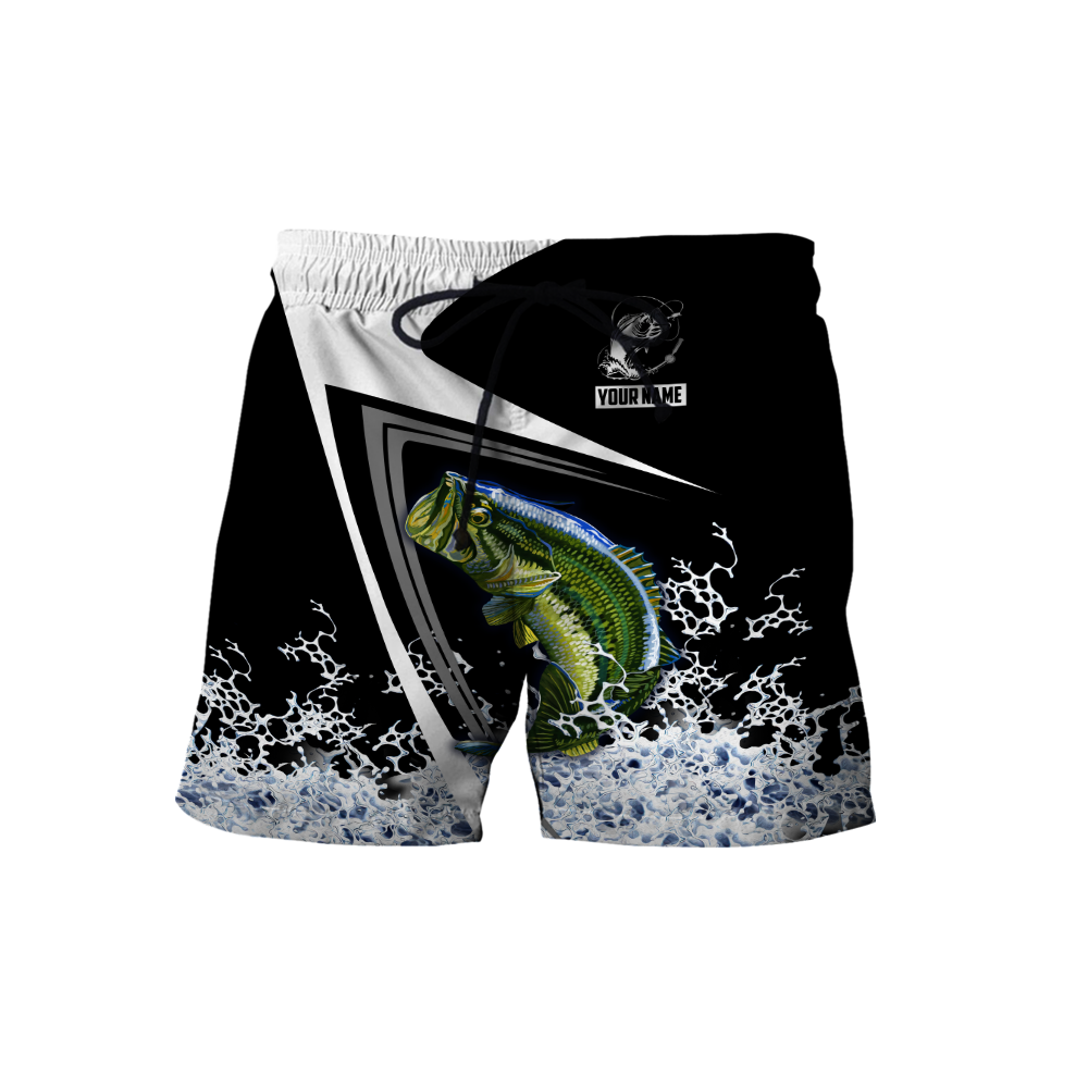 Custom name Bass Fishing Hoodie 3D print shirts