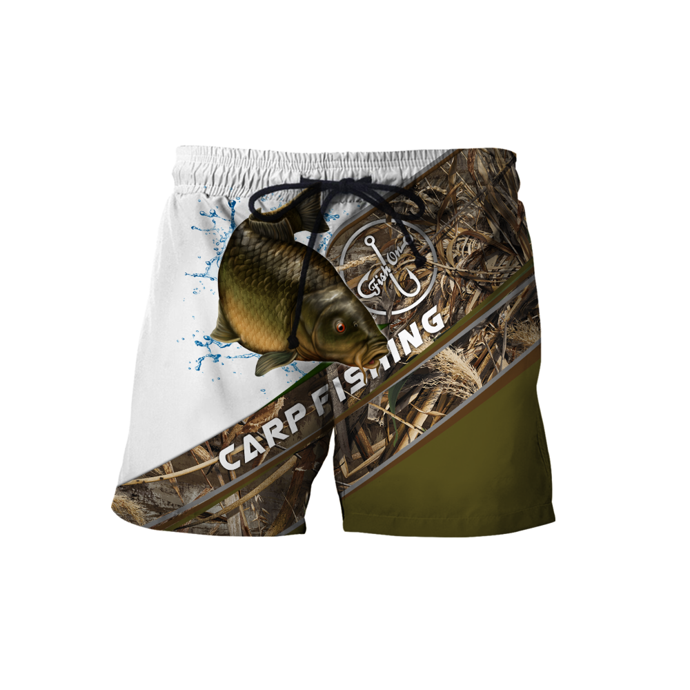 Custom name Carp Fishing camo 3D print shirts