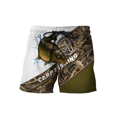 Custom name Carp Fishing camo 3D print shirts