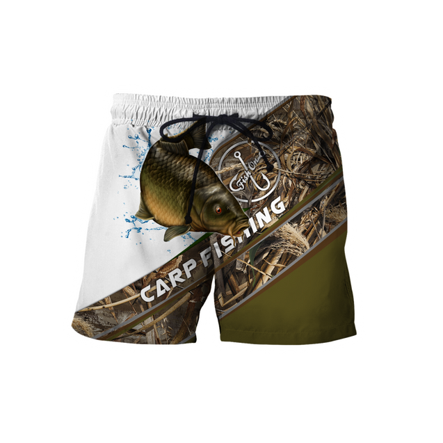 Custom name Carp Fishing camo 3D print shirts