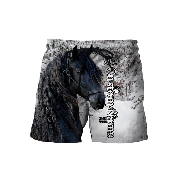 Personalized Beautiful Friesian Horse 3D All Over Printed Shirts For Men And Women TNA11172008