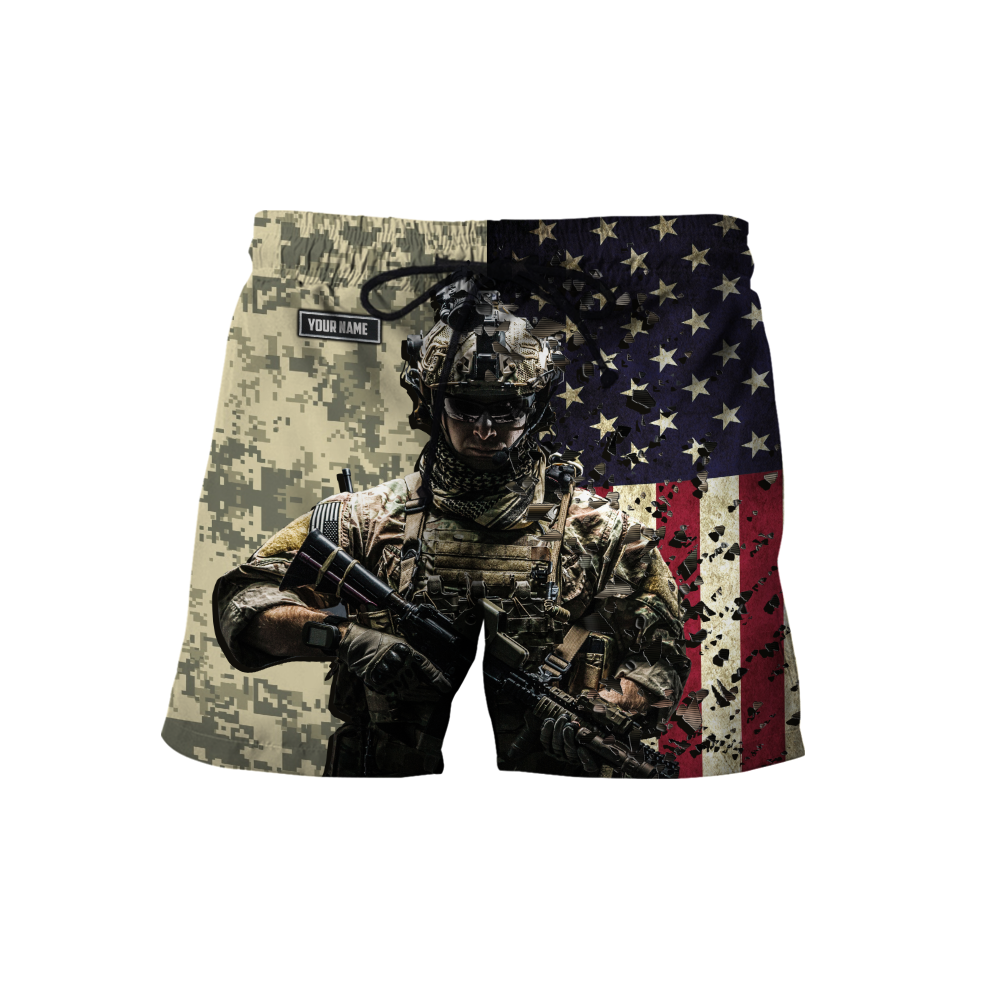 Army Customize Name 3D All Over Printed Shirts MH18112005