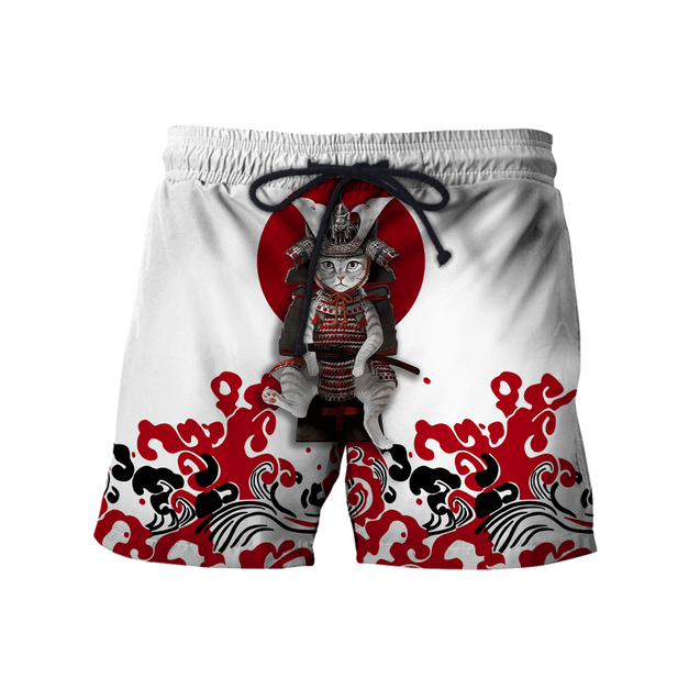 Cat Samurai 3D All Over Printed Unisex Shirts
