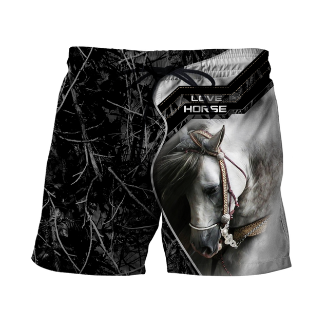 Beautiful White Horse 3D All Over Printed Shirts For Men And Women TR1911202CL