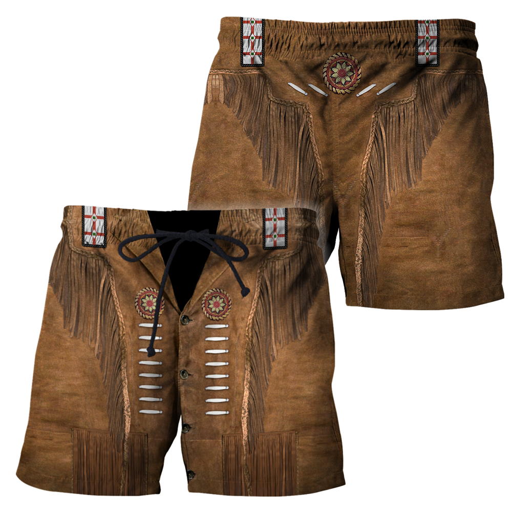 Native Cowboy Jacket No18 Cosplay 3D Over Printed Unisex Deluxe Hoodie ML