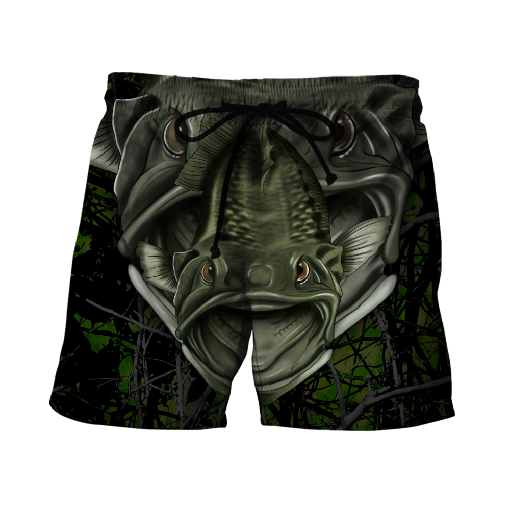 Largemouth Fishing Badass camo Cover 3d print shirts