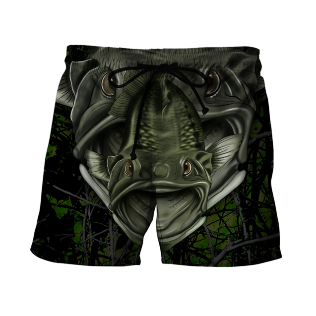 Largemouth Fishing Badass camo Cover 3d print shirts