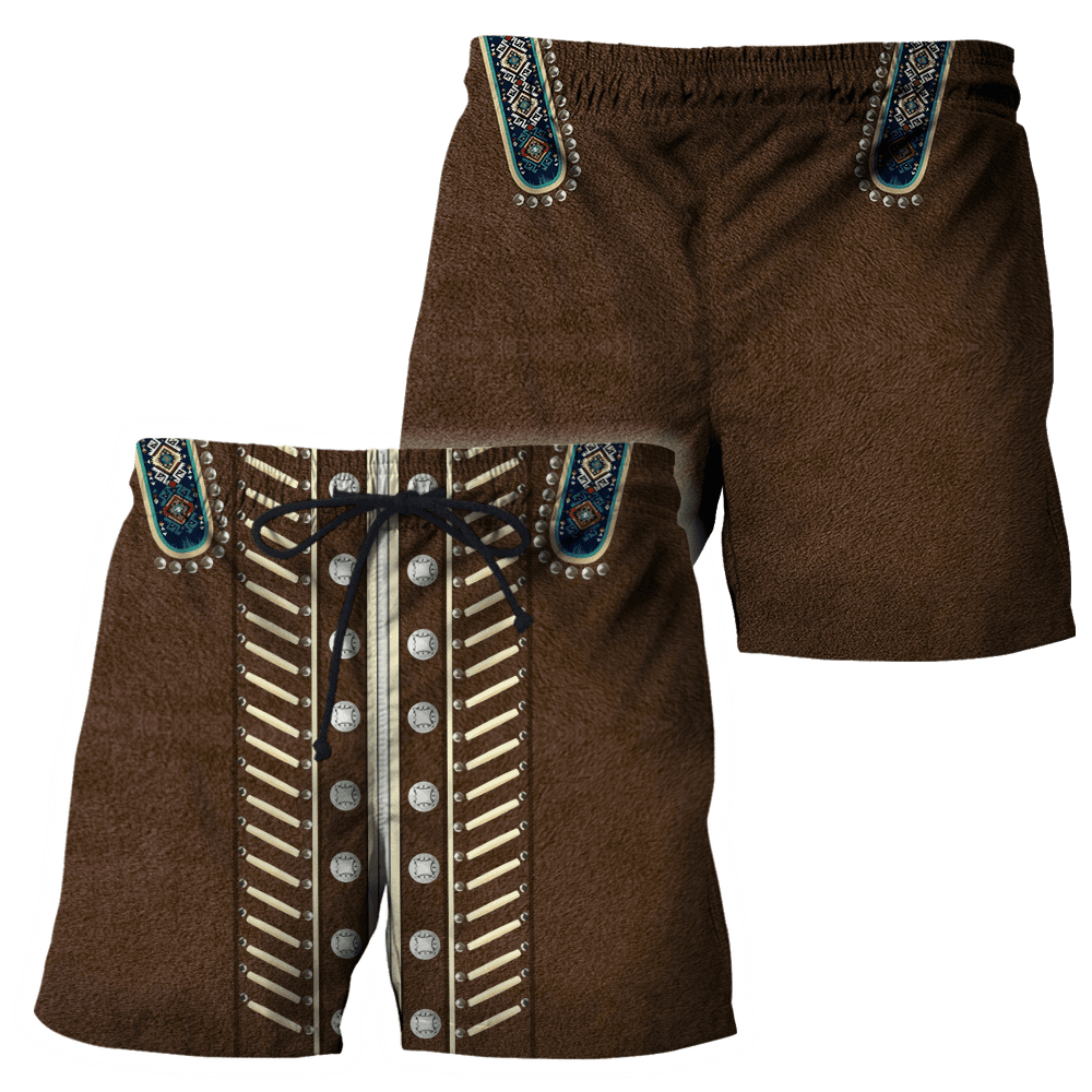 Native Cowboy Jacket No20 Cosplay 3D Over Printed Unisex Deluxe Hoodie ML