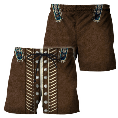 Native Cowboy Jacket No20 Cosplay 3D Over Printed Unisex Deluxe Hoodie ML