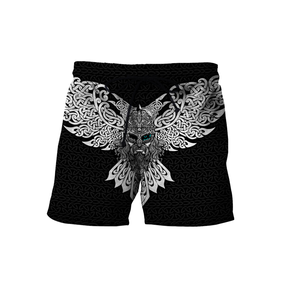 Premium Unisex Hoodie Odin Viking God And Raven ML