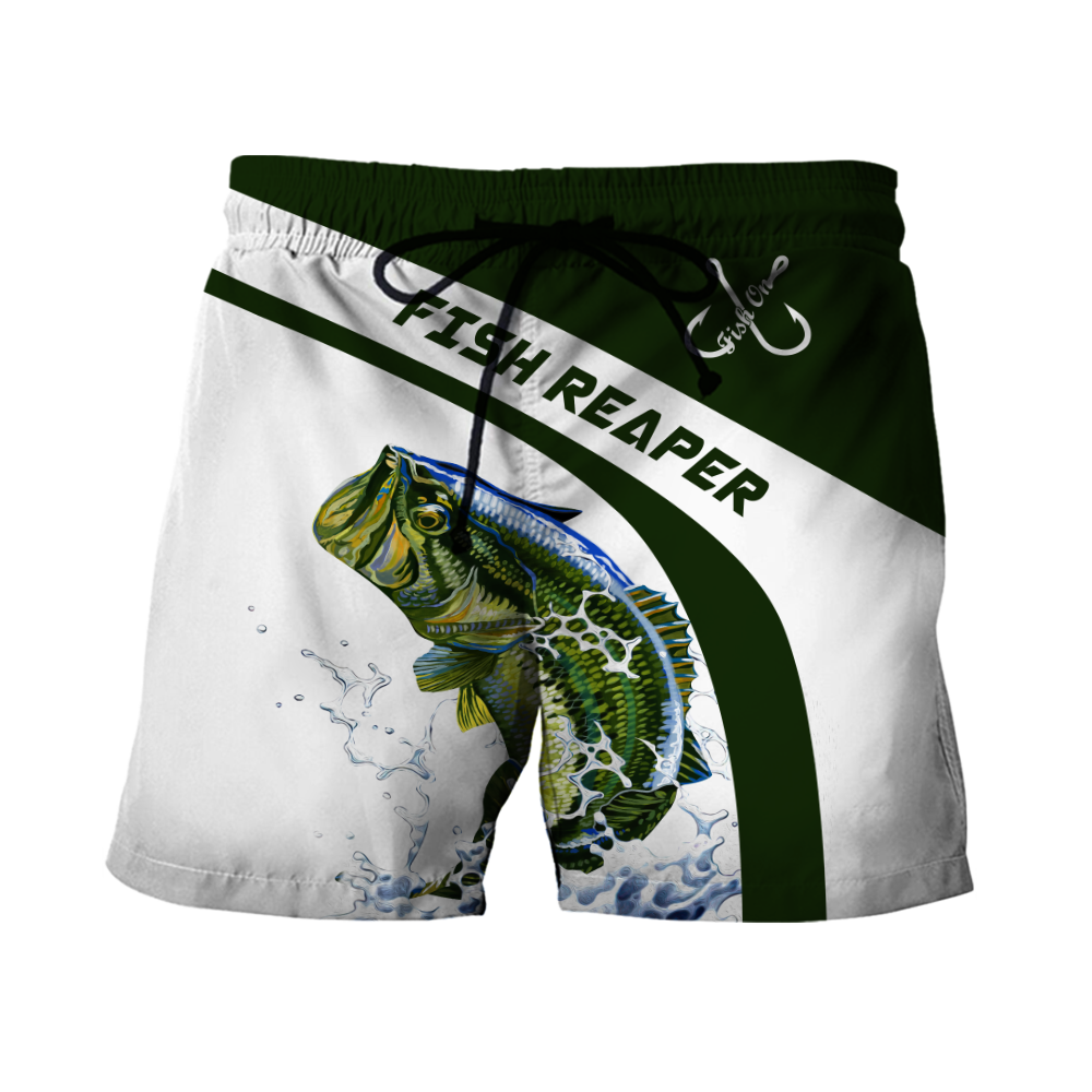 Custom name Bass fishing design 3d print shirts