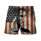 Custom name Hooked on fishing America design 3d print shirts