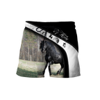 Black Horse 3D All Over Printed Shirts PD19022101