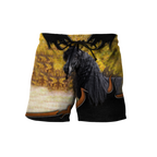 Black Horse 3D All Over Printed Shirts PD19022102