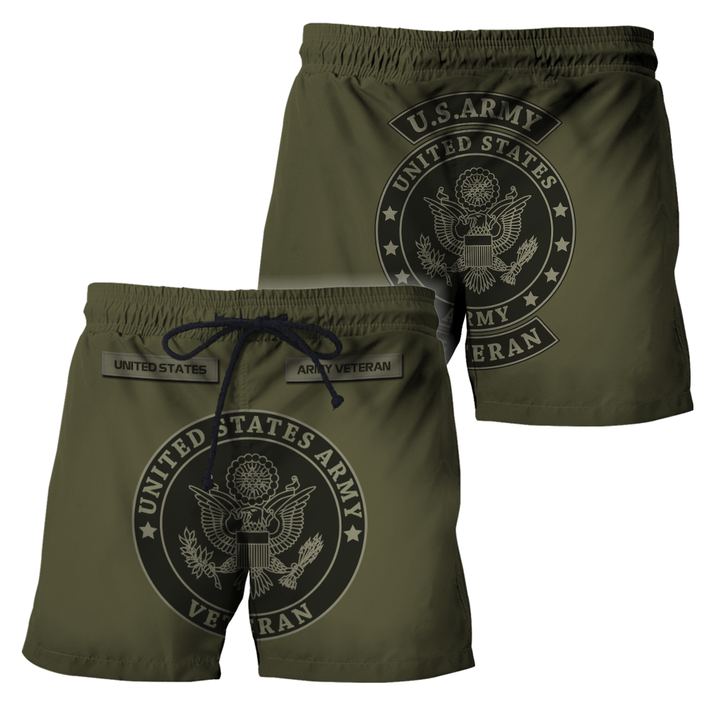 US Veteran Persionalized Name 3D All Over Printed Unisex Hoodie