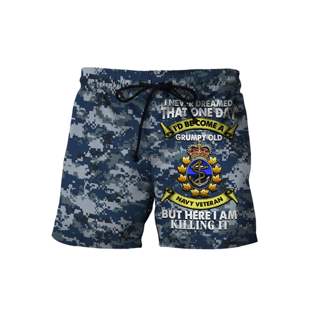 Canadian Navy Veteran 3D Printed Shirts MH15032103