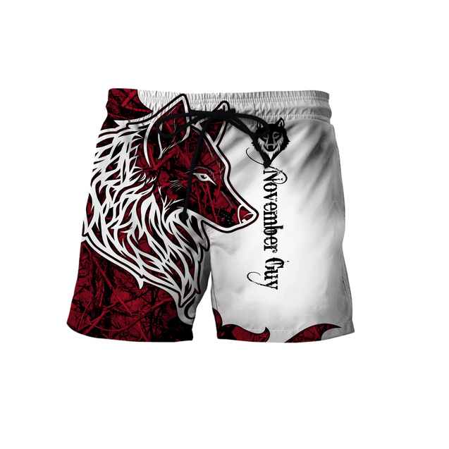 November Wolf 3D All Over Printed Shirts Pi112071