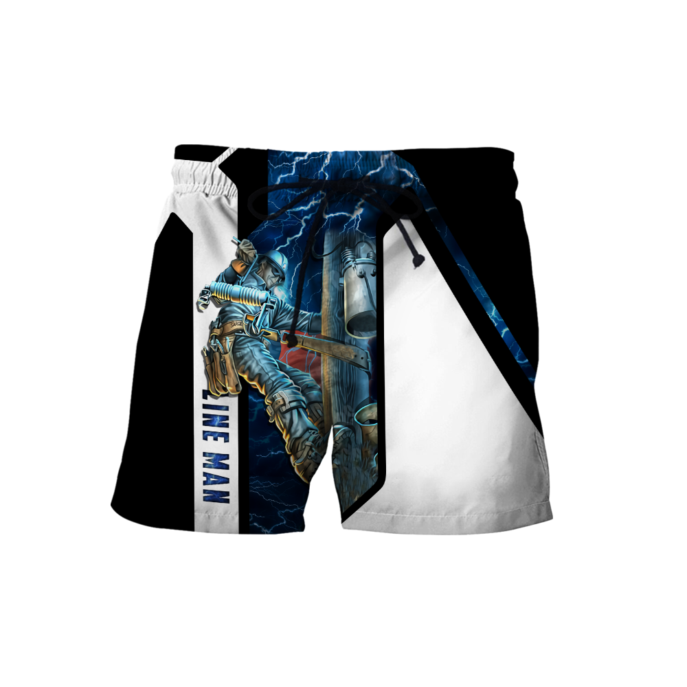 Premium Personalized 3D Print Lineman Shirts MEI