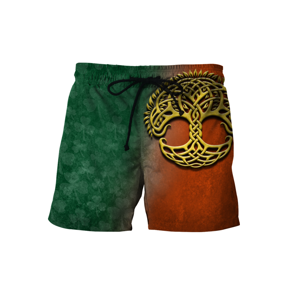 Irish St.Patrick day tree of life 3d hoodie shirt for men and women custom name