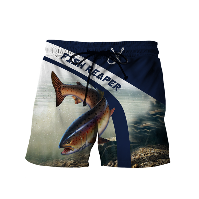 Custom name Trout-Salmon fishing design 3d print shirts