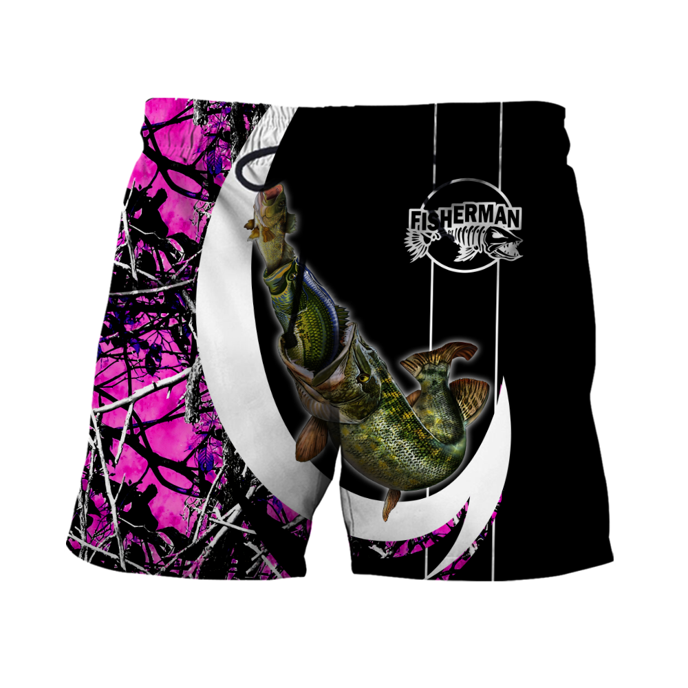 The great fish eats the small Country Girl Camo Hook 3d print shirts
