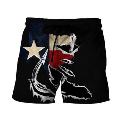 Custom name Hooked on fishing Texas design 3d print shirts