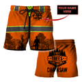 3D Chainsaw Logger Custom Name Unisex Shirts AM112057