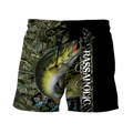 Fishaholic Bass Fishing camo unisex 3d all over printed shirts