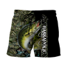 Fishaholic Bass Fishing camo unisex 3d all over printed shirts