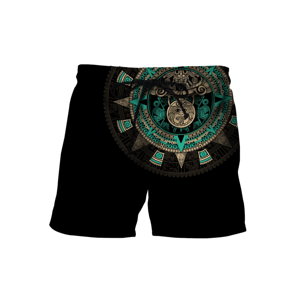 Aztec Mexico Blue 3D All Over Printed Unisex Hoodie