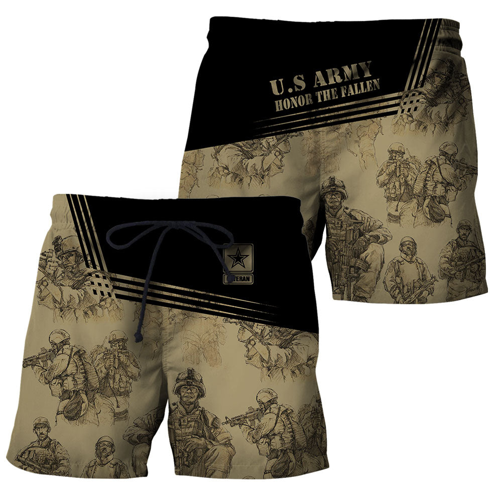 US Army Veteran 3D All Over Printed Unisex Shirts