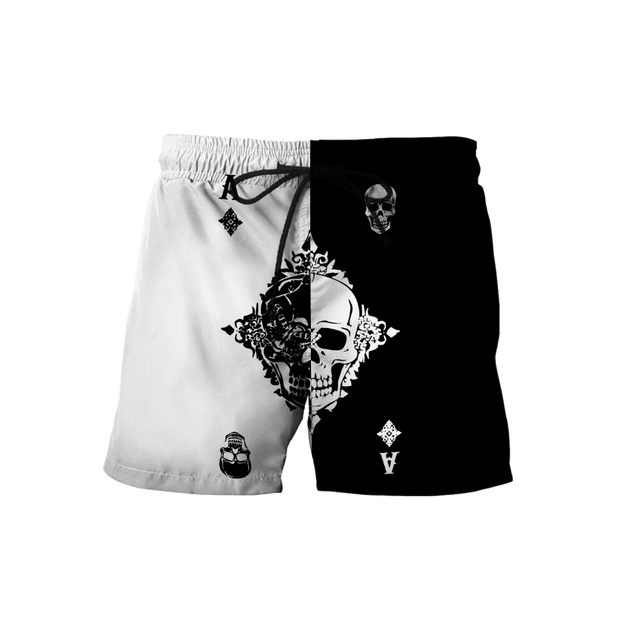 Ace Diamond Skull Gothic Art 3D All Over Printed Unisex Shirts